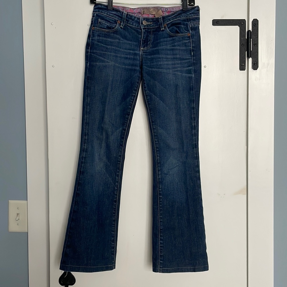 PAIGE bootcut jeans. Size 25 petite.